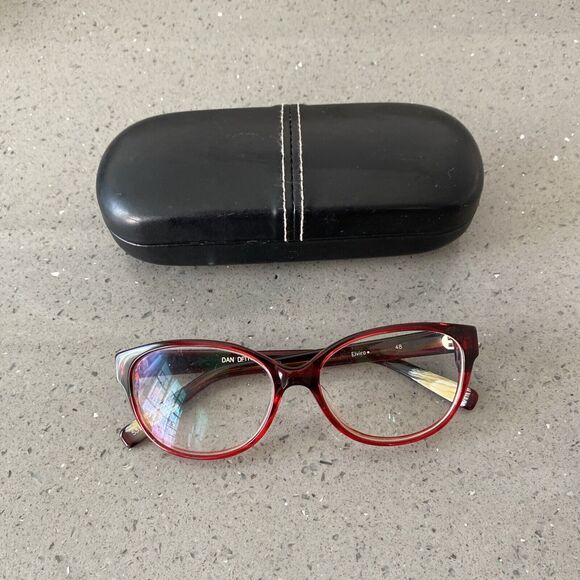 DAN DEUTSCH Optical Outlook Elvira 48 Eyeglasses Frames ONLY 53-15-135 Red - Picture 2 of 9